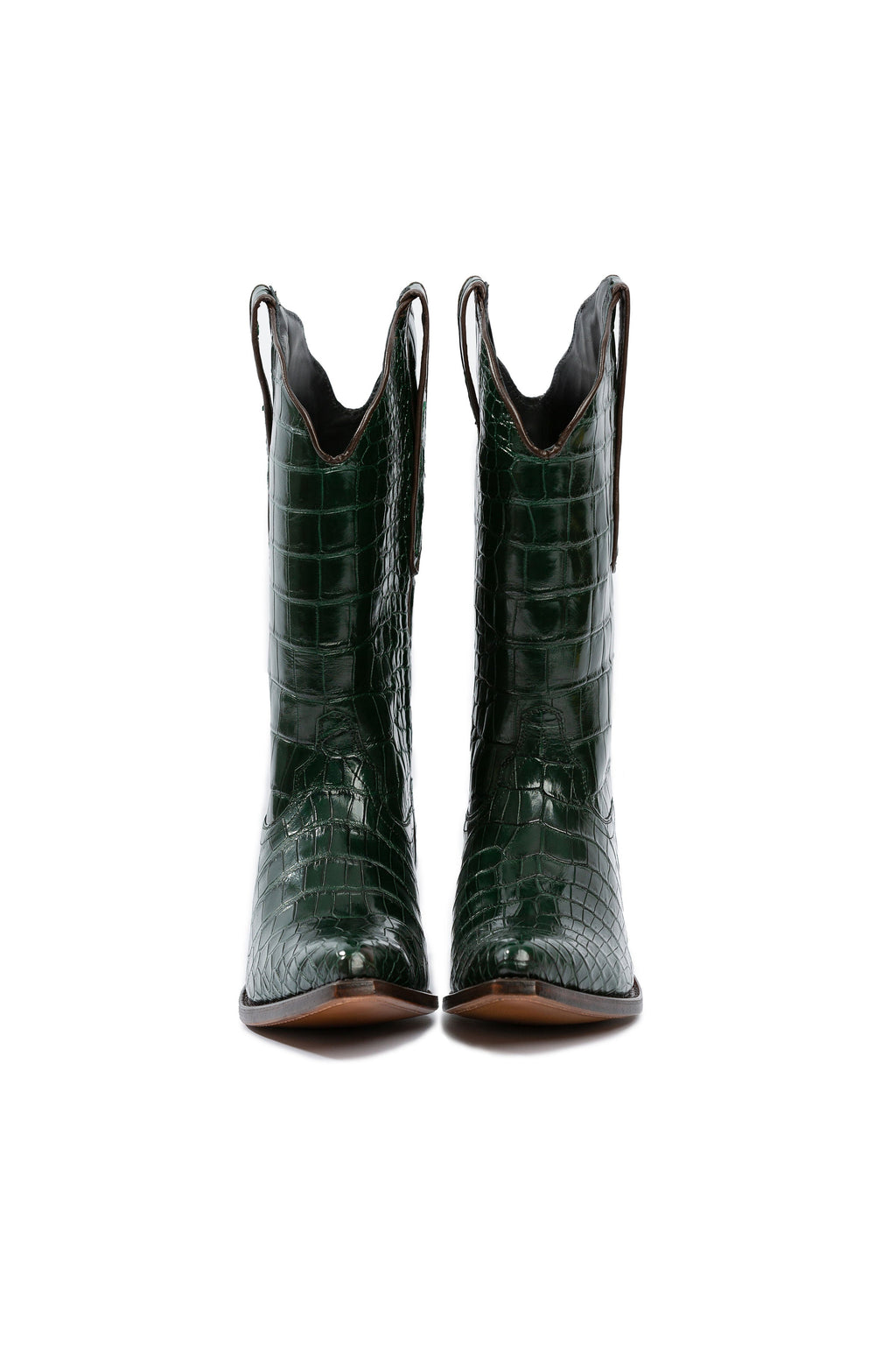 Drinking horse Luxury handmade Crocodile leather-RockiesRebels