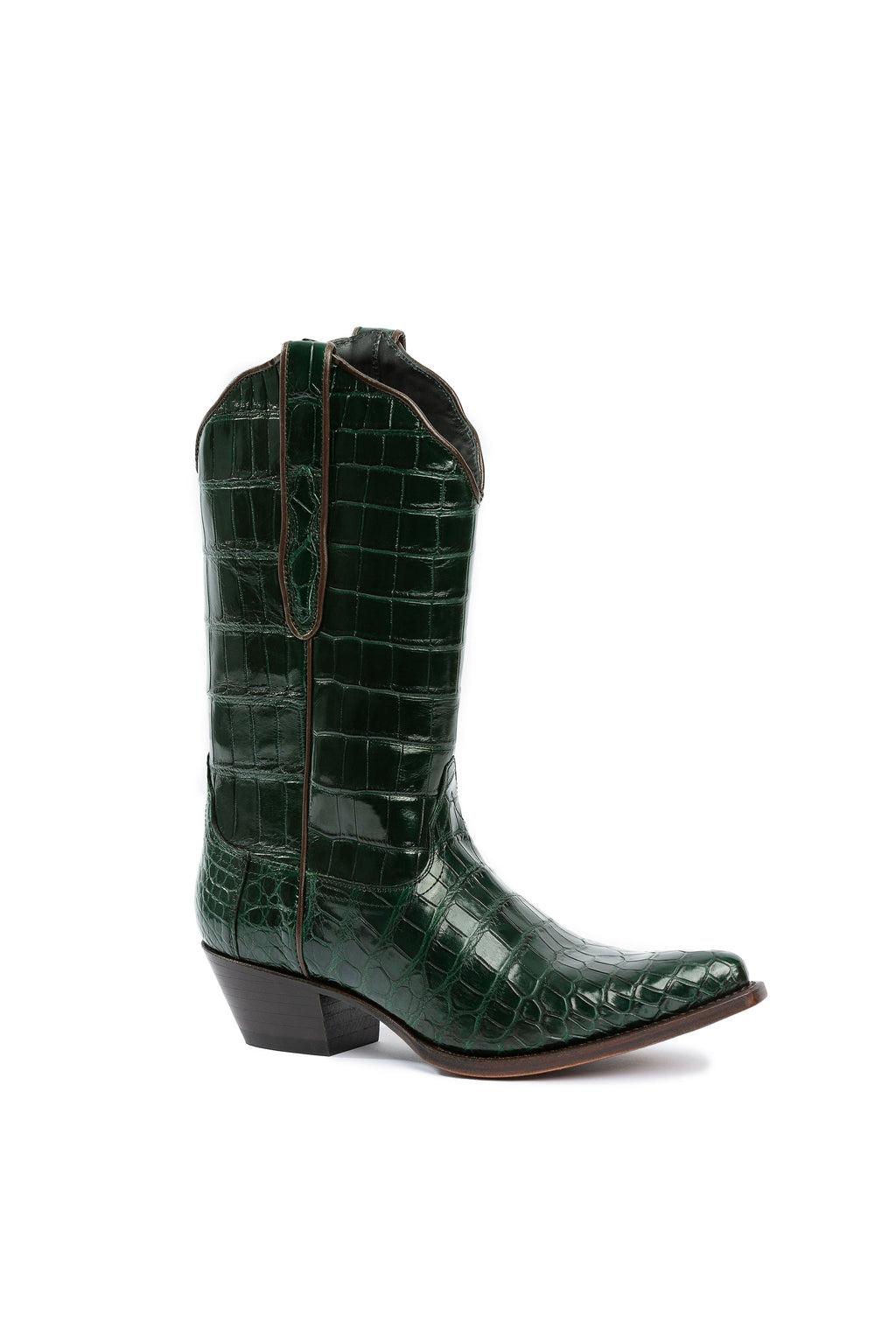 Drinking horse Luxury handmade Crocodile leather-RockiesRebels