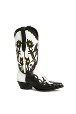 Bangtail crocodile and cow leather cowgirl boots – Rockies Rebels handmade luxury