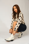 Lifestyle: styling white lizard leather cowgirl boots