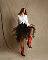 Lifestyle: styling red ostrich western boots on the street