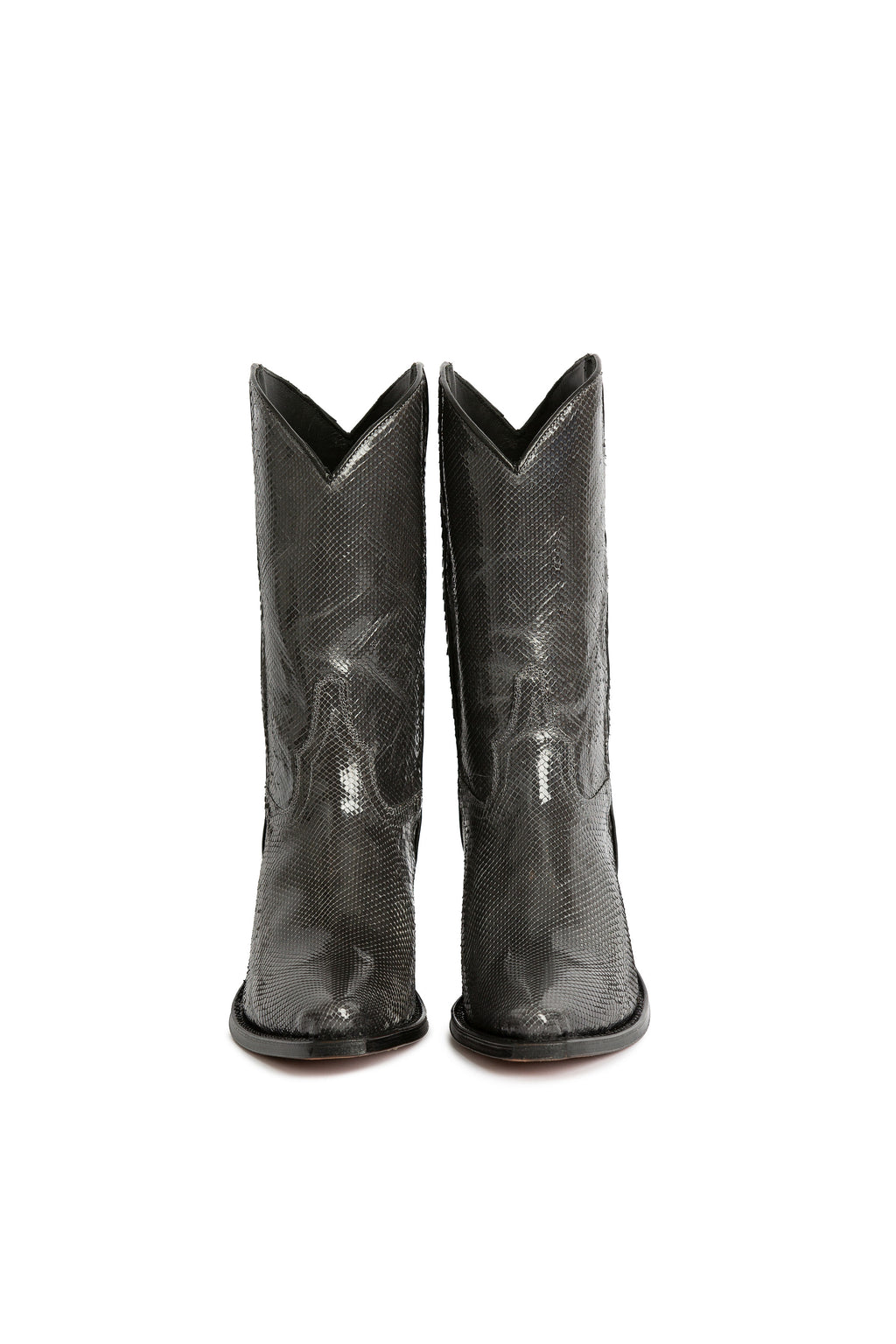 George Lake grey python cowboy boots – RockiesRebels handmade luxury