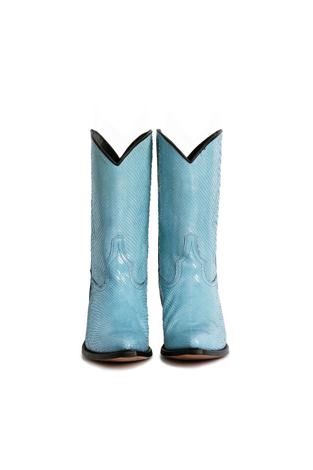 George Lake light blue python cowboy boots – RockiesRebels handmade exotic luxury
