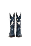 Women styling Stars in the Sky luxury cowboy boots – western meets urban fashion