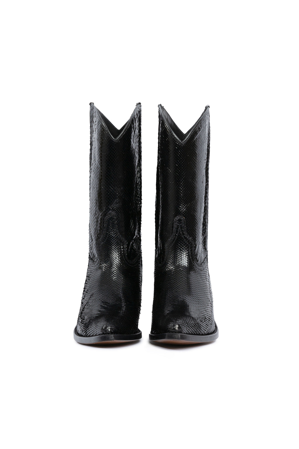 George Lake black python cowboy boots – RockiesRebels handmade luxury