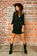 Model styling George Lake black python cowboy boots – RockiesRebels contemporary western look